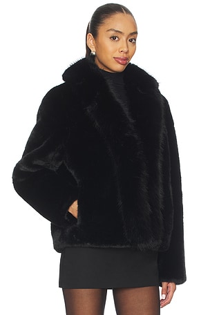 Generation Love Dasha Faux Fur Jacket in Black