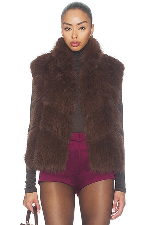 Rosario Faux Fur Vest Generation Love