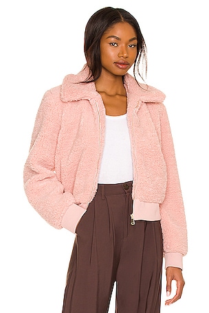 REVOLVE LOVERS + FRIENDS Scarlett Sherpa teddy cropped outlet jacket