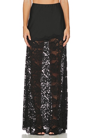 Perrine Lace Combo Satin Skirt Generation Love