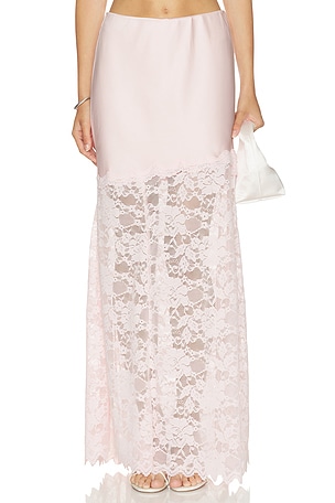 Perrine Lace Combo Satin Skirt Generation Love