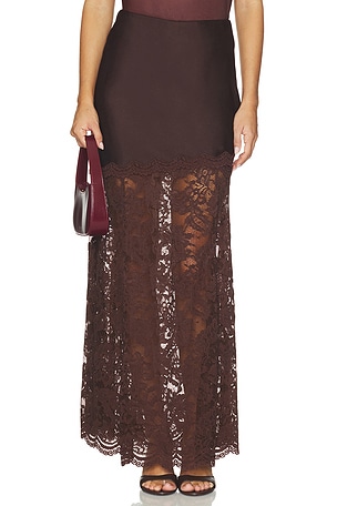 Perrine Lace Satin Skirt Generation Love