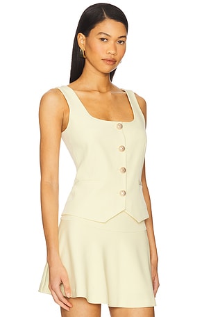 Generation Love Beatriz Crepe Top in Yellow