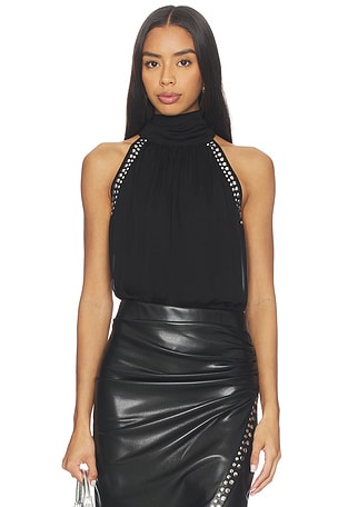 Brenna Studded Halter Blouse Generation Love