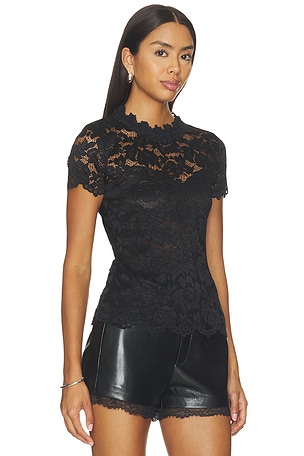Generation Love Giada Lace Top in Black