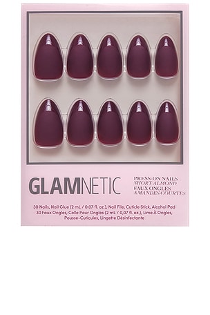 Merlot Short Almond Glamnetic
