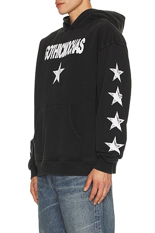 Gothicmochas SWEAT À CAPUCHE ROCKSTAR en Noir
