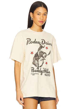 Gothicmochas Rodeo Drive Tee in Cream. Size XL/1X. Also
