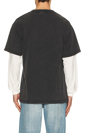 Gothicmochas Angel 2.0 Layered Long Sleeve Tee in Black. Size XL/1X. Also