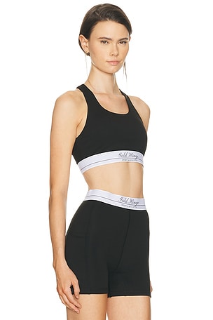 Gold Hinge Motioncloud Sports Bra in Black