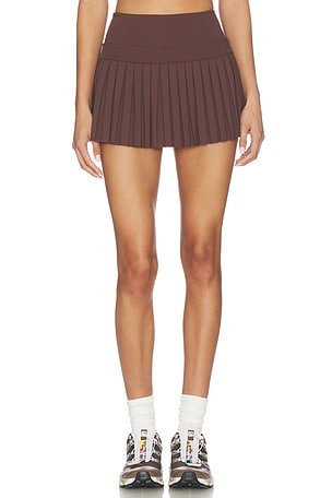 JUPE PLISSÉE STYLE TENNIS PLEATED TENNIS SKIRT Gold Hinge
