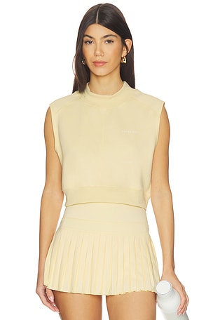 Mock Neck Sleeveless Top Gold Hinge