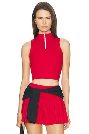 DAY TO NIGHT 하프 지퍼 탑 Gold Hinge