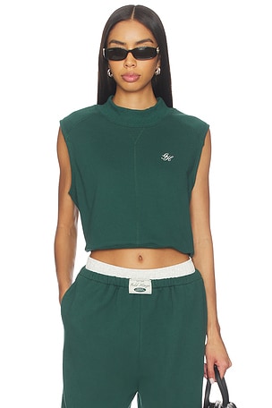 Mock Neck Sleeveless Top Gold Hinge