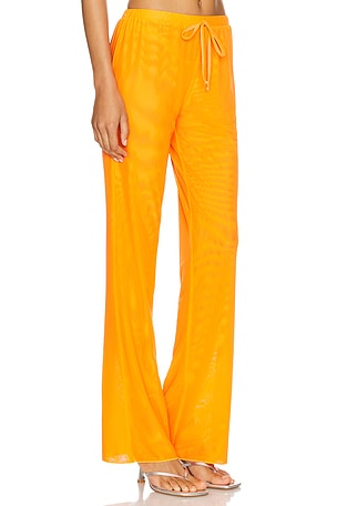 Gonza Wide Leg Pants in Tangerine