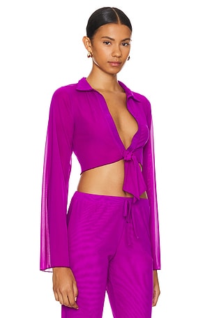 Gonza The Crop Shirt in Purple