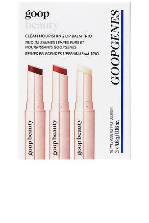 Goop Goopgenes Clean Nourishing Lip Balm Trio, Rose + Garnet in Multi