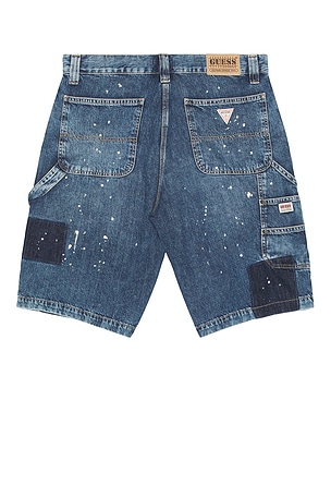 Guess Originals Panel Carpenter Short in Blue