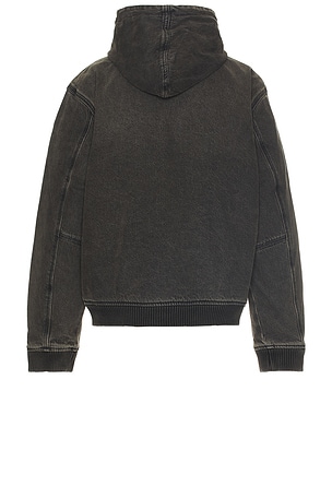 Guess Originals Denim Hoodie in Charcoal