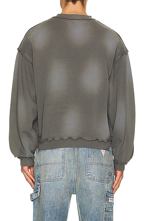 Guess Originals Boxy Crewneck Sweater in Grey