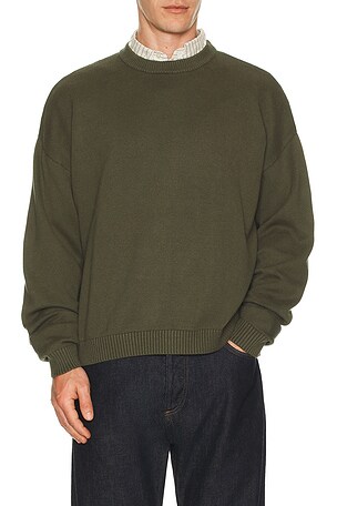 Guess origeN/Als jersey back jacquard en color verde oscuro