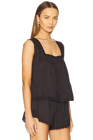 The Great The Eyelet Tank in Black