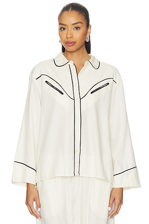 The Flannel Western Pajama Shirt The Great