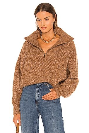 The Cable Henley Pullover The Great