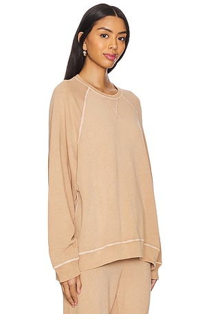 The Great The Slouch Sweatshirt in Tan