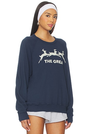 The Great The College Sweatshirt in Navy. Size 3 / L. Also