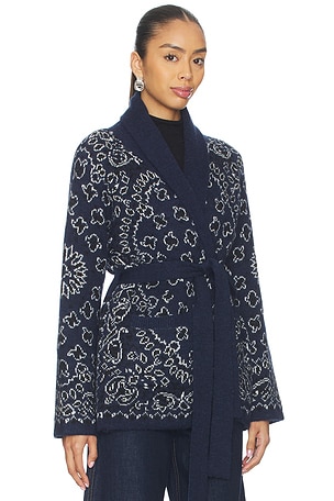 The Great The Bandana Riding Cardigan in Blue