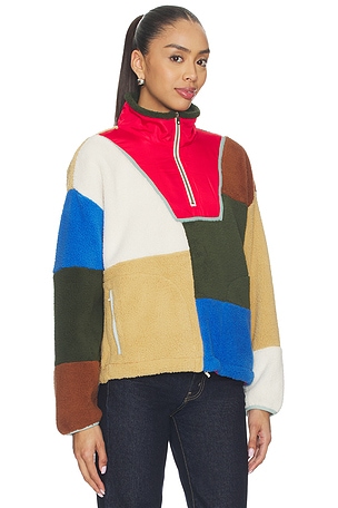 The Great The Plush Sierra Pullover in Dark Green,Blue