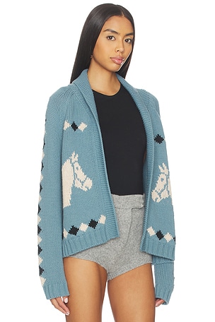 The Great The Stable Lodge Cardigan in Blue,White