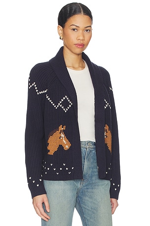 The Great The Horse Lodge Cardigan in Navy
