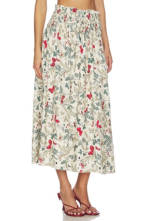 The Great The Canary Skirt in Neutral,Red
