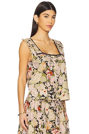 The Great The Victorian Pleat Tank in Blush
