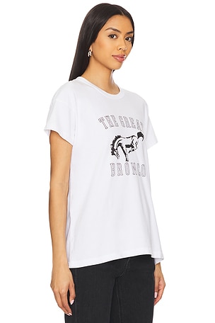 The Great The Boxy Crew With Bucking Bronco Graphic in White