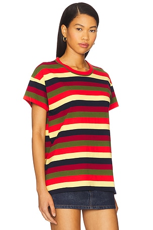 The Great Boxy Crew Tee in Red,Yellow