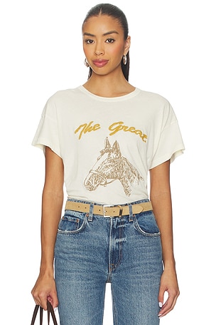 The Boxy Crew With Horse Embroidery The Great
