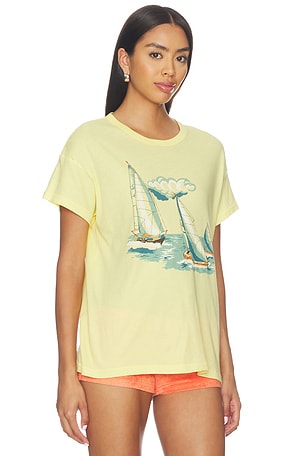 The Great The Boxy Crew With Sailing Boats Graphic in Yellow