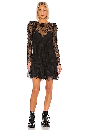 skull lace back dress Gothic Halter Dress with Skull Lace and Cross Embellishments main image 0