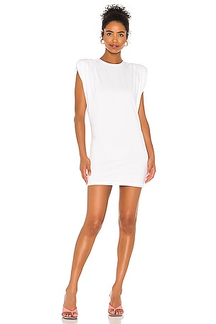 GRLFRND Muscle Crew Mini Dress in White
