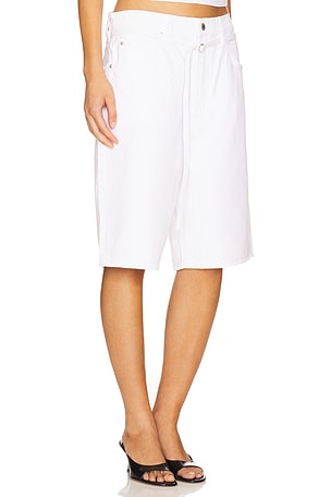 GRLFRND Taylor Oversized Belted Short in White