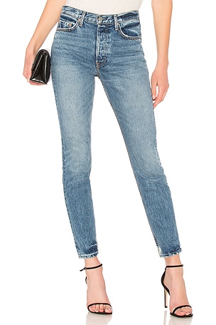 GRLFRND Karolina High-Rise Skinny Jean in Gent Bent in Get Bent