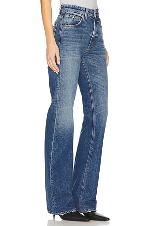 GRLFRND Melanie High Rise Boot Cut in Blue