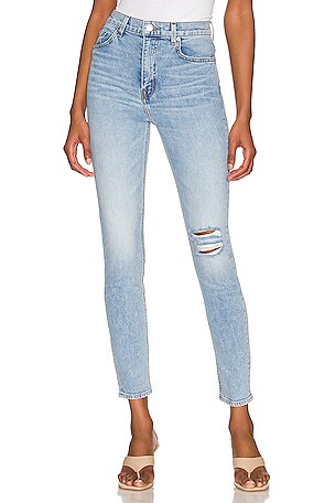 【GRLFRND】ザ Kendall high-riseスキニージーンズ GRLFRND Kendall High Rise Stretch Skinny in Pacific Beach