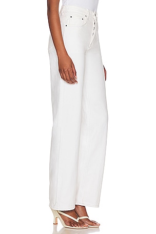 GRLFRND Brooklyn High Rise Straight Jeans in White