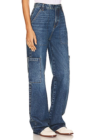 GRLFRND Elyse Trouser Cargo Jean in Blue