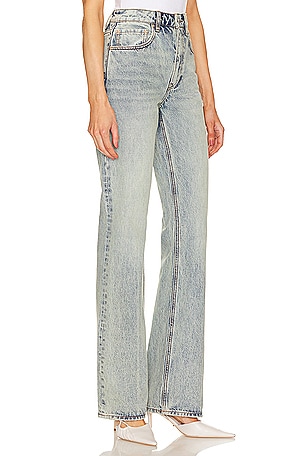 GRLFRND Melanie High Rise Boot Cut in Blue