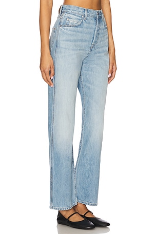 GRLFRND Graham High Rise Straight Jeans in Blue